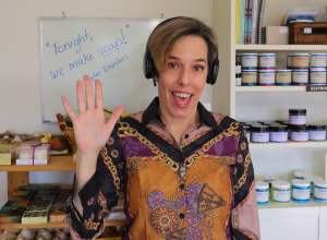Online soapmaking consultation with Kerri Mixon.
