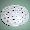 Oval Soap Tray, White